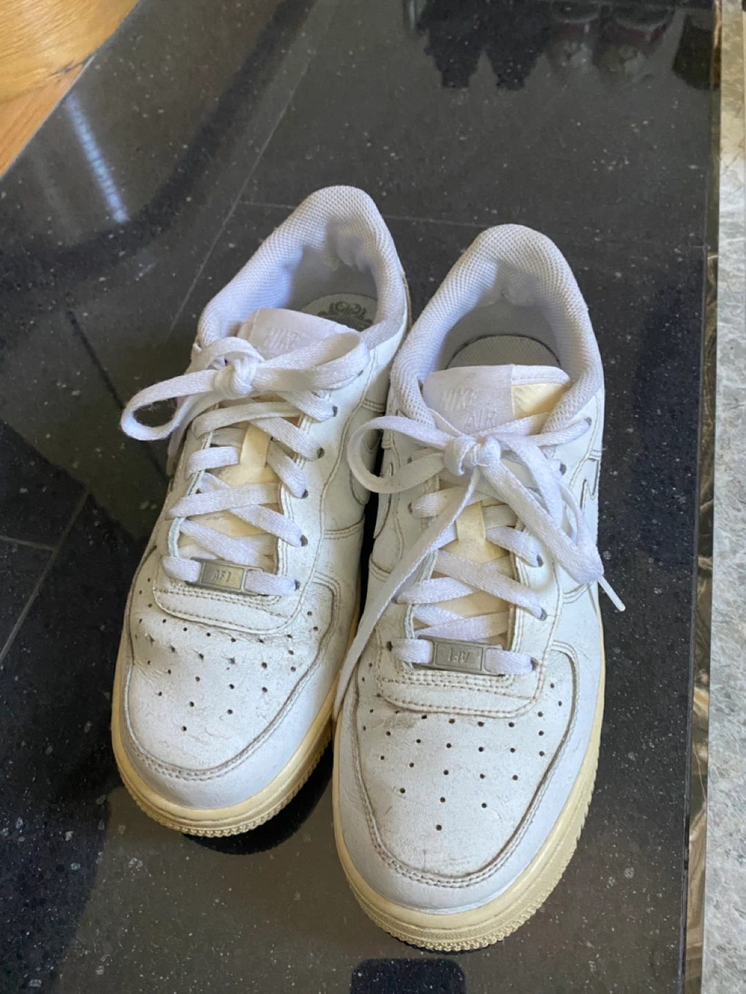 White Nike Air Force 1 Sneakers