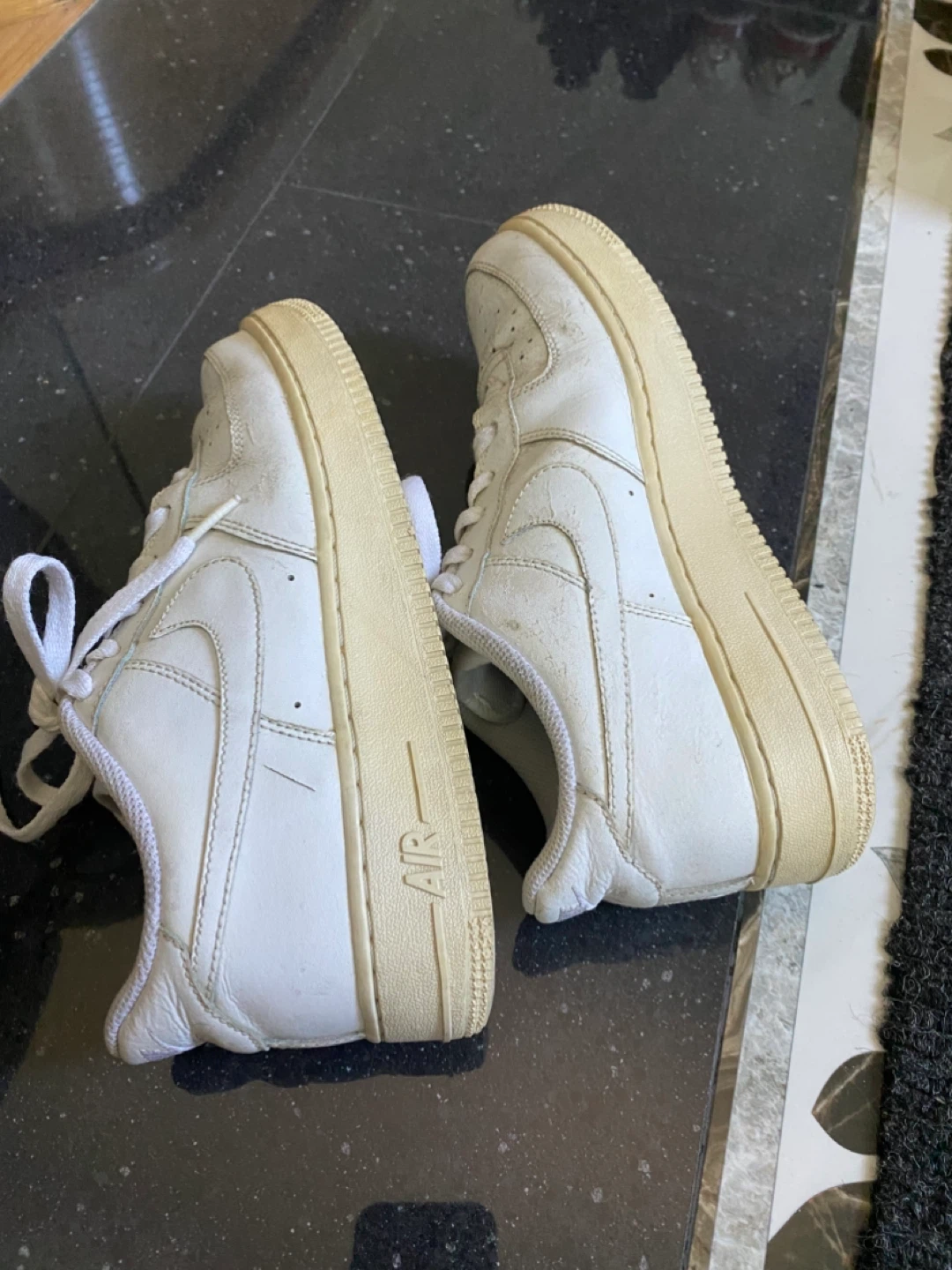 White Nike Air Force 1 Sneakers - photo 4