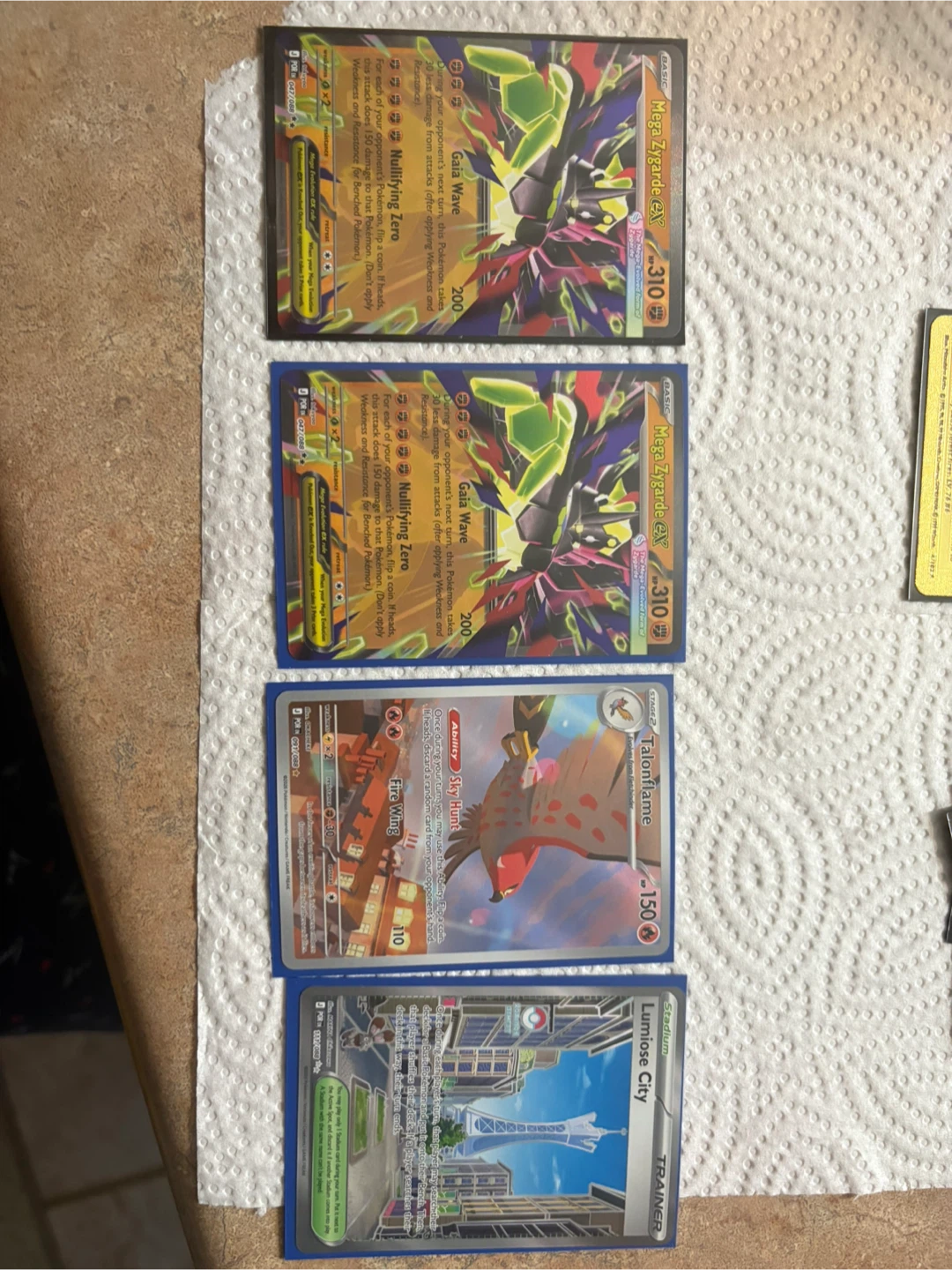 Pokemon Trading Cards: Mega Zygarde EX, Talonflame, Lumios City