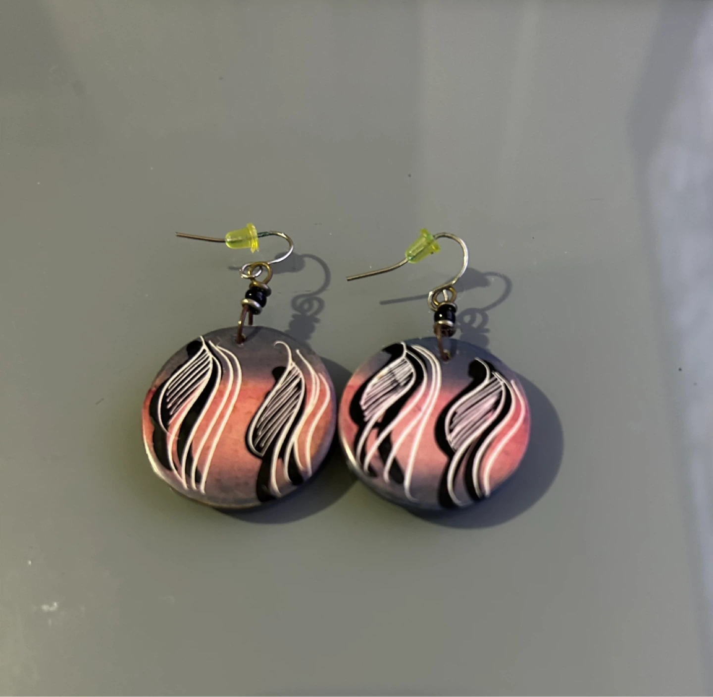 Handmade Round Drop Earrings