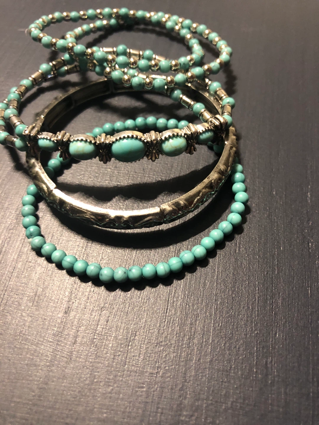 Bracelet set turquoise look - photo 2