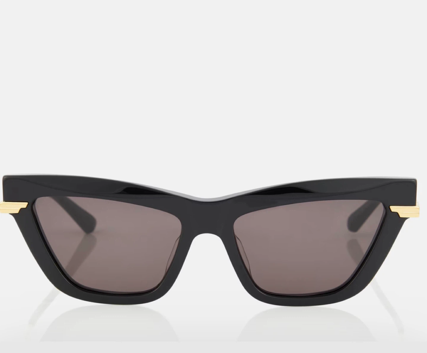Bottega Veneta Black Cat-Eye Sunglasses