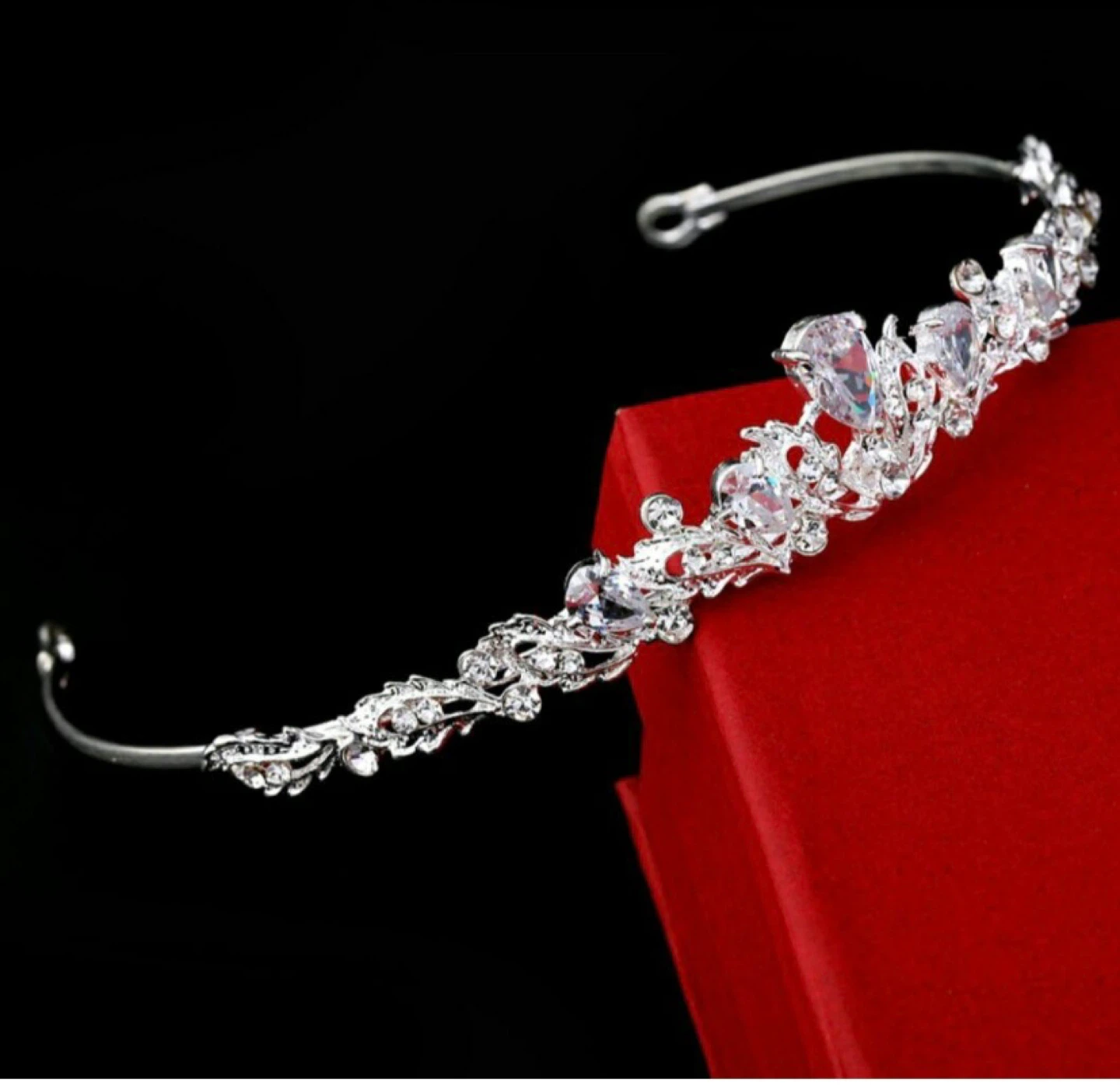 Silver Tiara with Rhinestones - photo 2