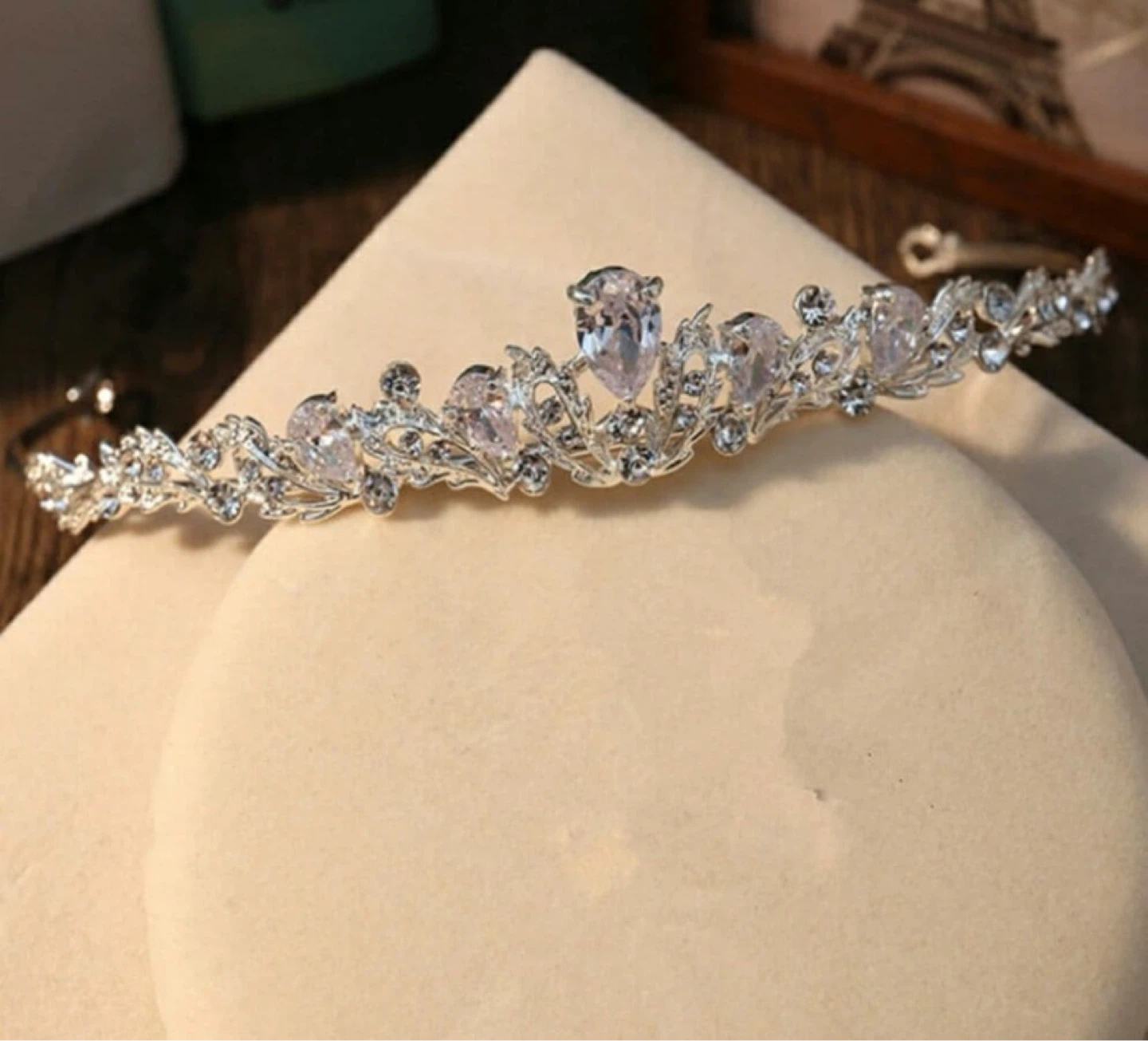 Silver Tiara with Rhinestones - photo 3