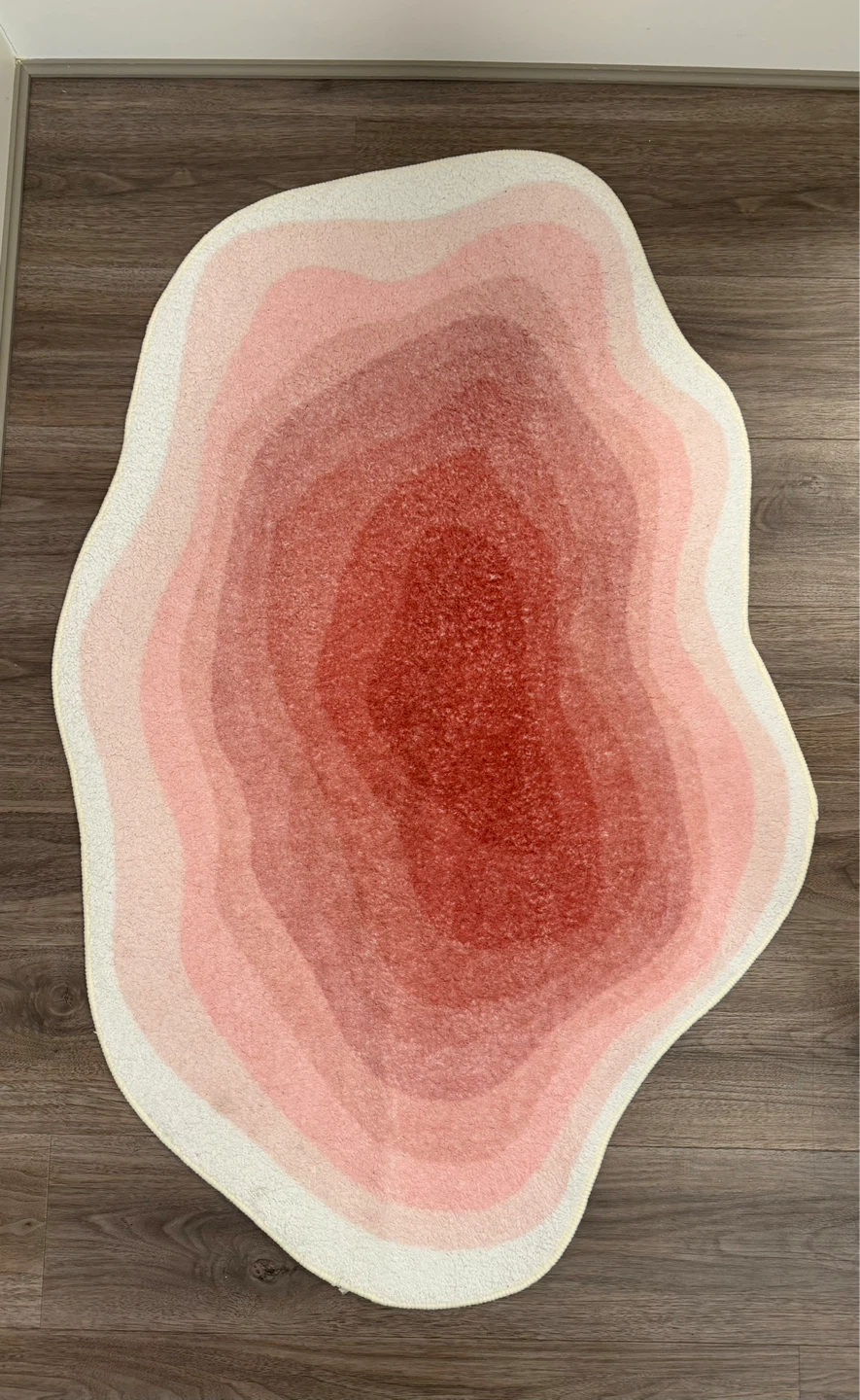 Abstract Pink Layered Rug