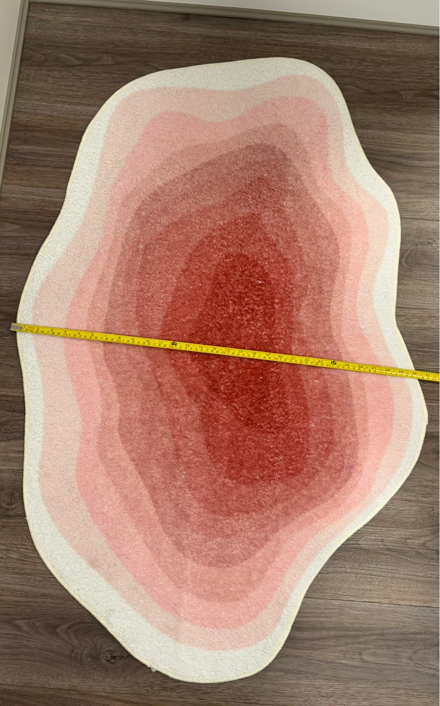 Abstract Pink Layered Rug - photo 3