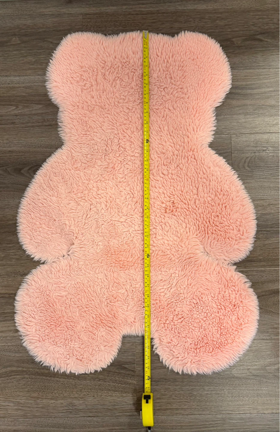 Pink Teddy Bear Shaped Shag Rug - photo 2