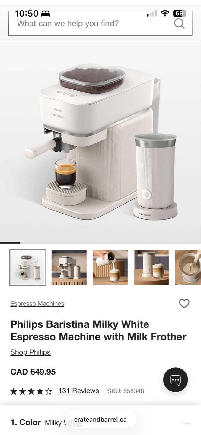 Philips Baristina Espresso Machine with Milk Frother - photo 2