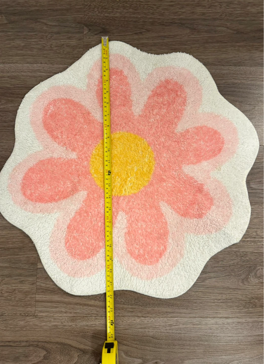 Flower Shaped Rug - Pink & Yellow - photo 2