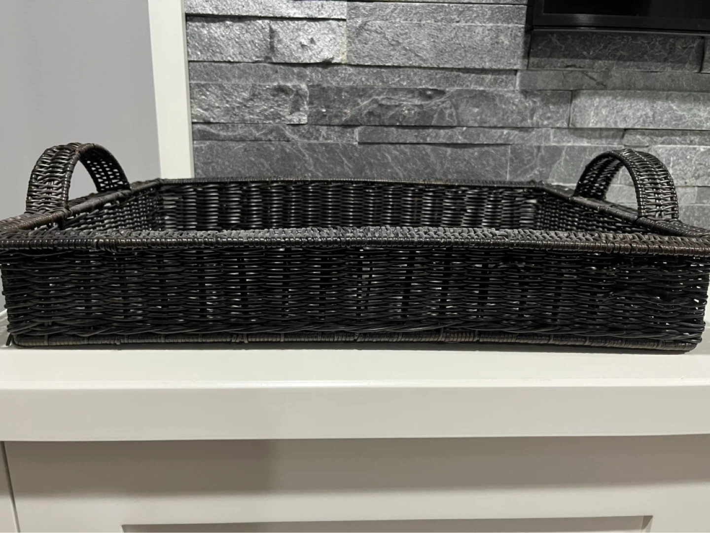 Woven Tray with Handles - photo 3