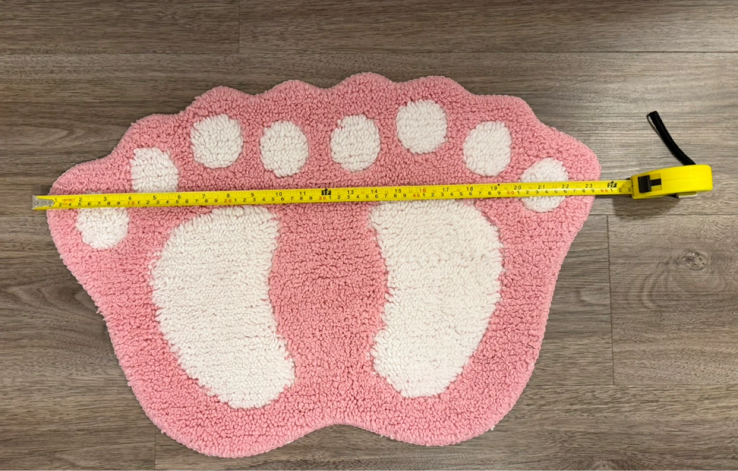 Pink Paw Print Bath Mat Rug - photo 2