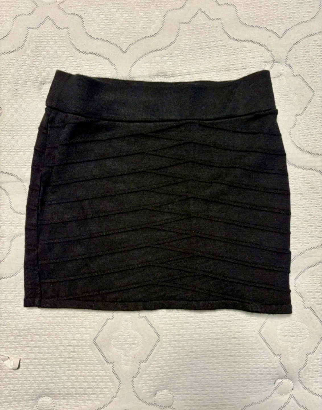 Black Bodycon Mini Skirt