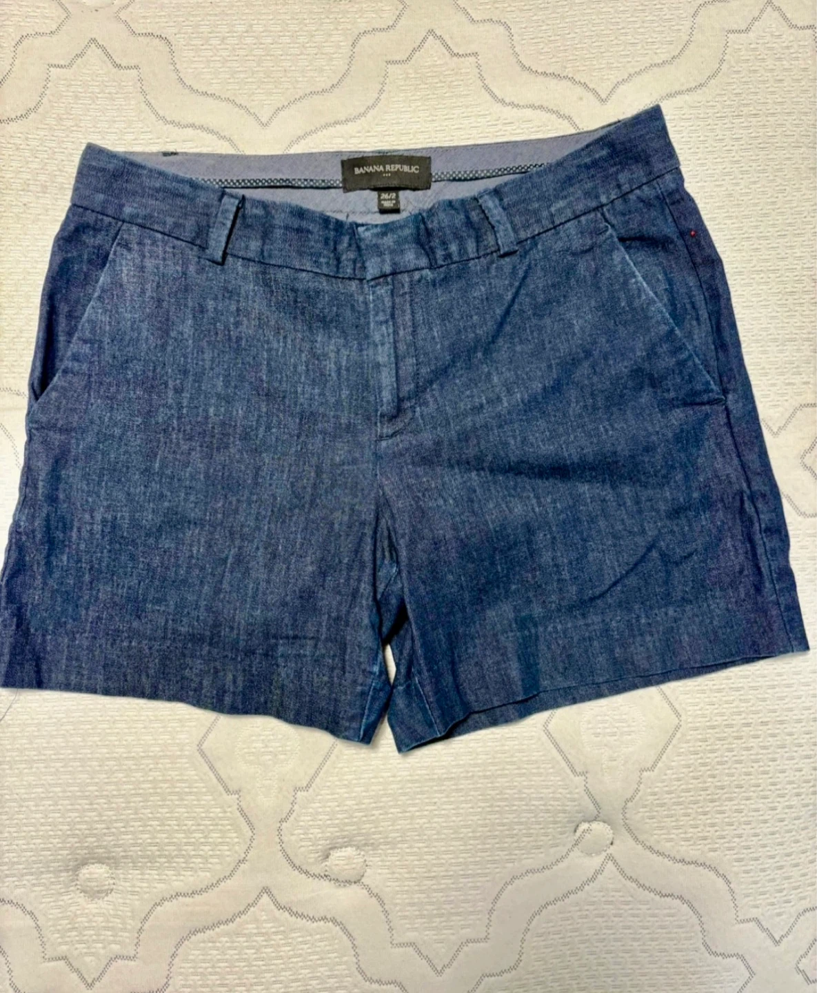 Banana Republic Blue Denim Shorts Size 26/2