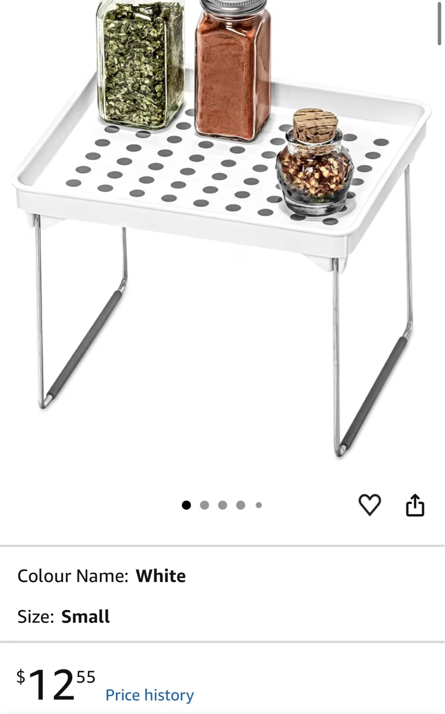 White Stackable Shelf Organizers - photo 3