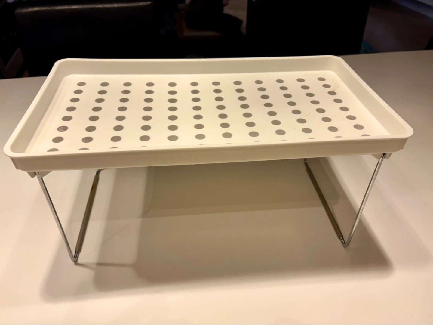 White Stackable Shelf Organizers - photo 5
