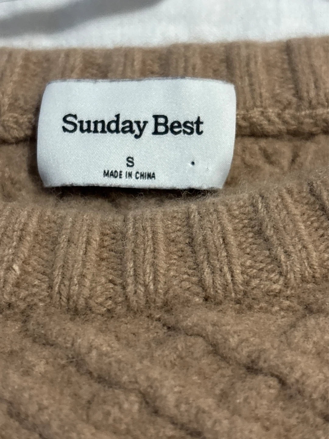 Sunday Best Cable Knit Sweater Size S - photo 2