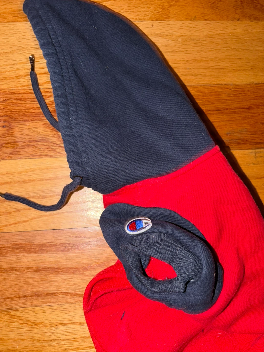 Champion Red and Navy Hoodie - photo 3