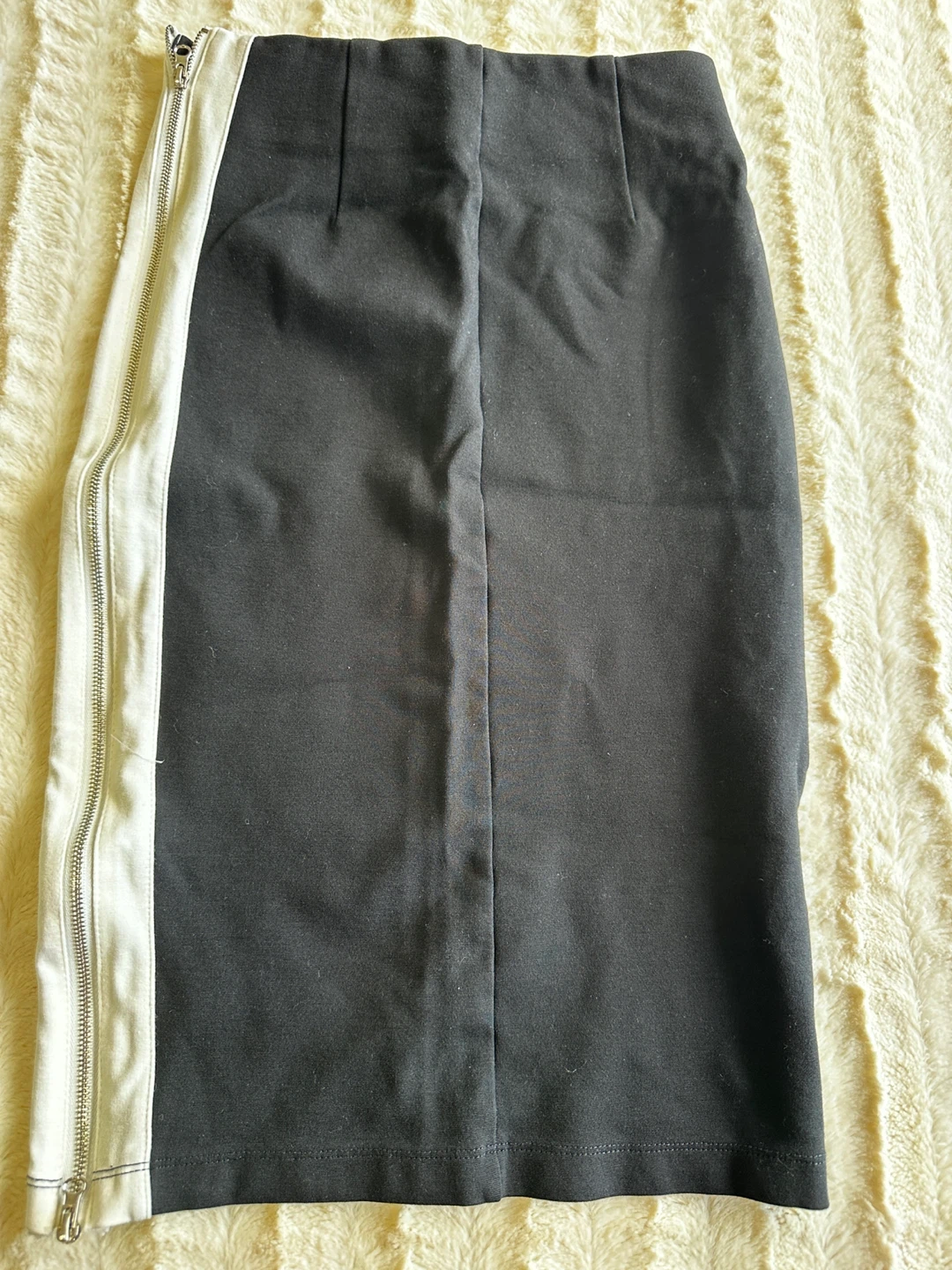 Revamped by Sirens Black Pencil Skirt with White Stripe Detail - photo 2