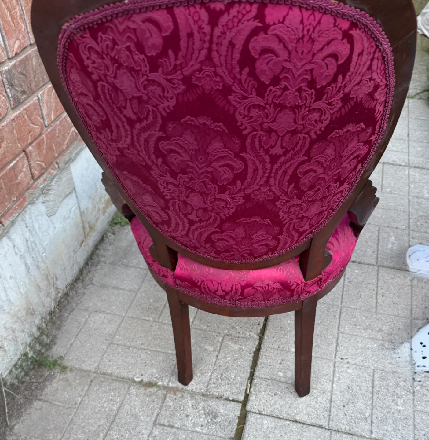 Vintage Ornate Upholstered Accent Chair - photo 5