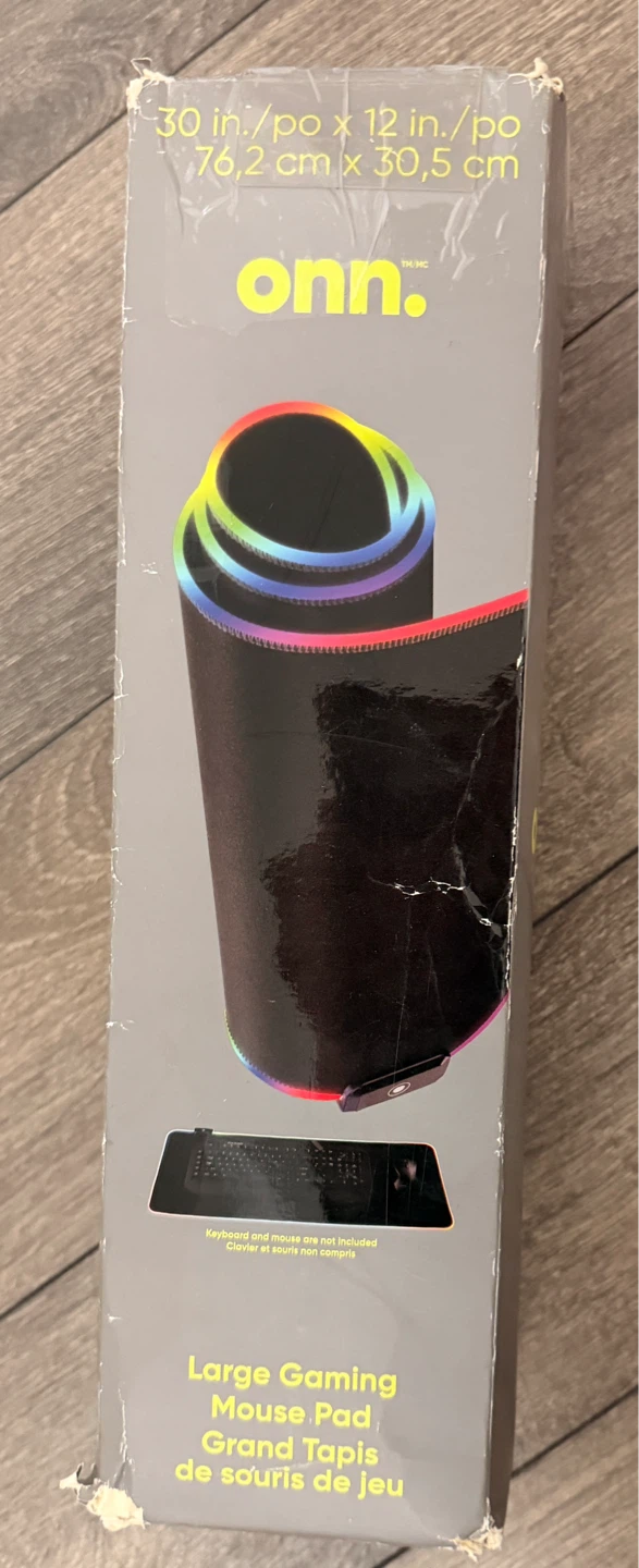 Onn. Large RGB Gaming Mouse Pad