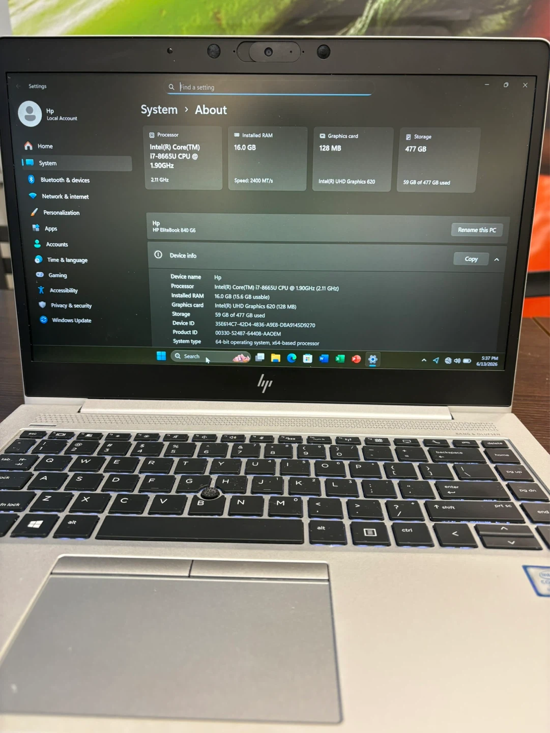 HP EliteBook 840 G6 Laptop - Intel Core i7 - photo 4
