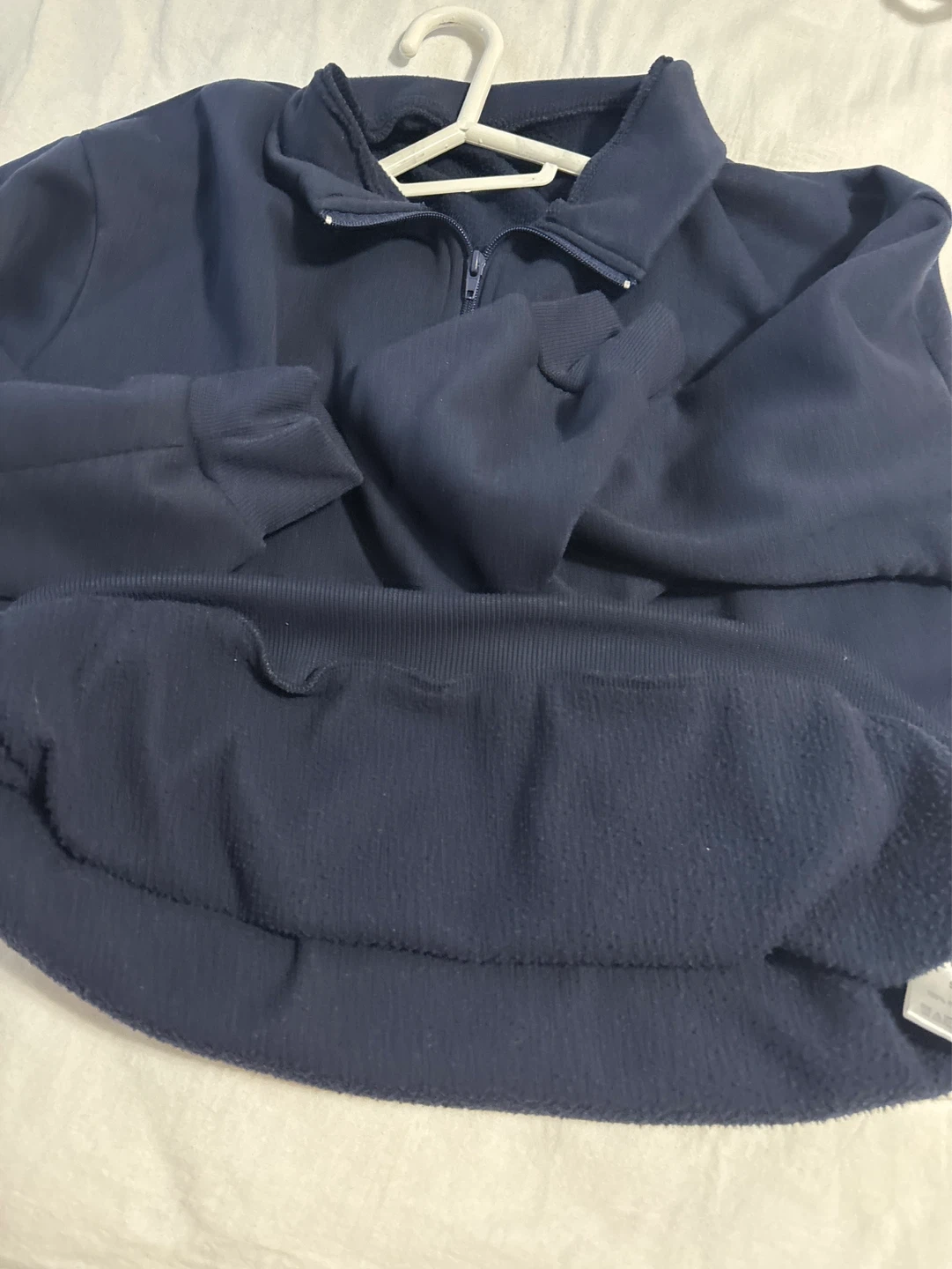 Navy Blue Pullover Fleece Sweatshirt - photo 2