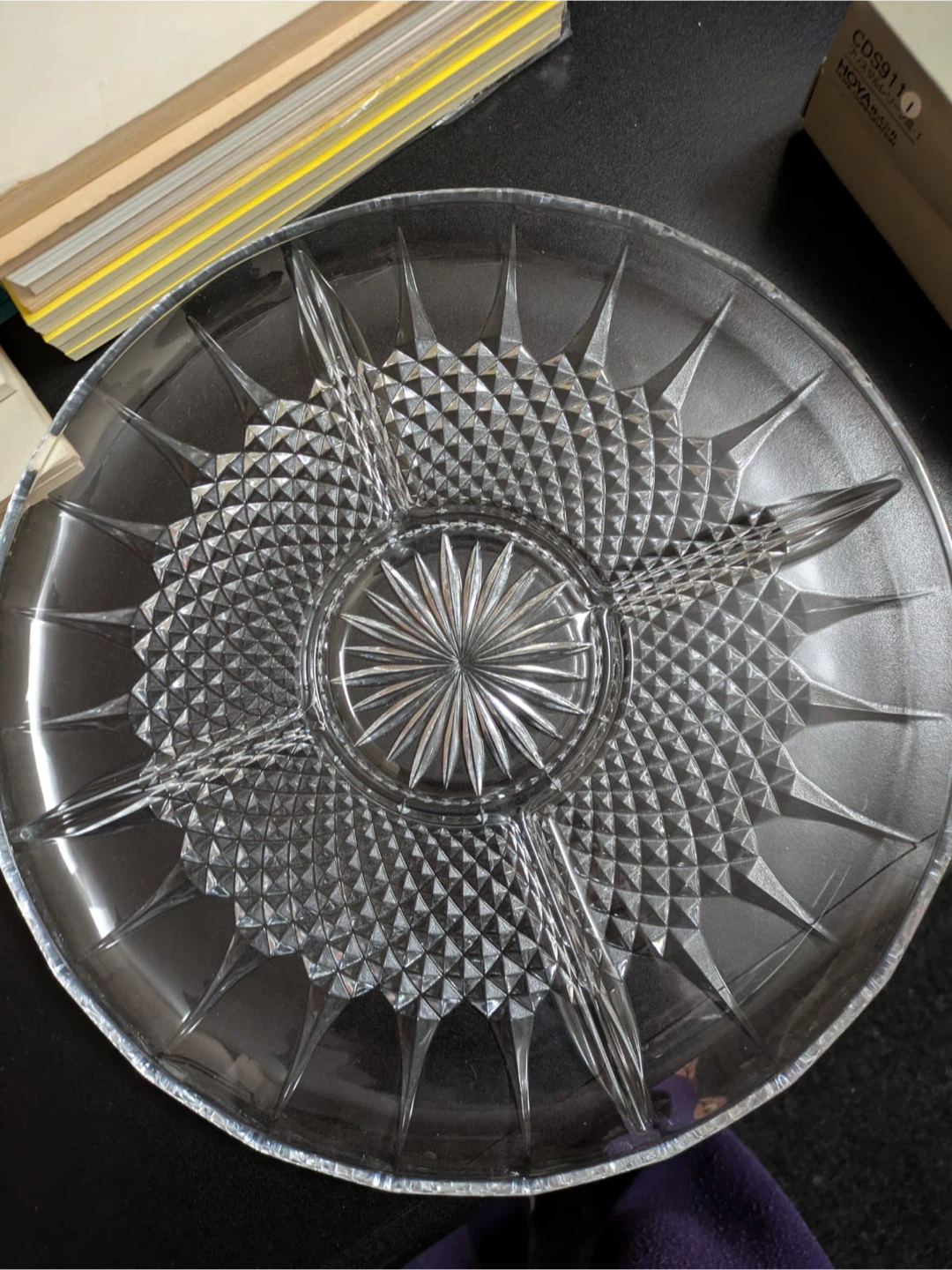 Cristal d'Arques Longchamp Crystal Serving Platter - photo 2