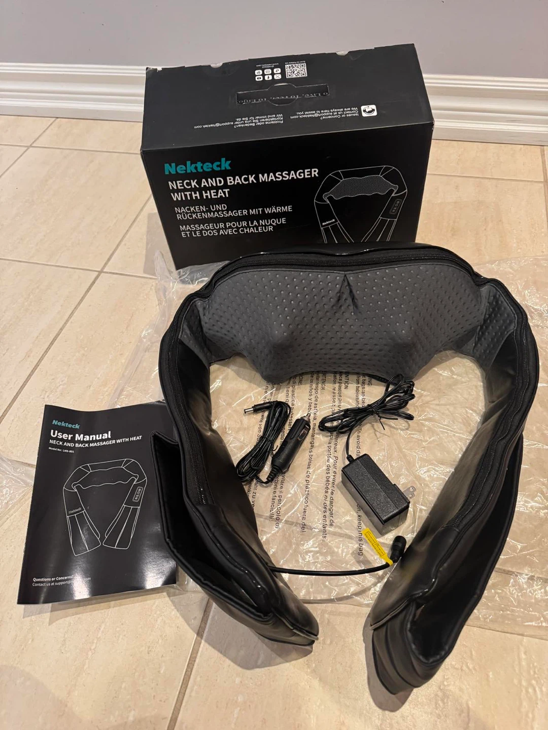 Nekteck Neck and Back Massager with Heat - photo 5
