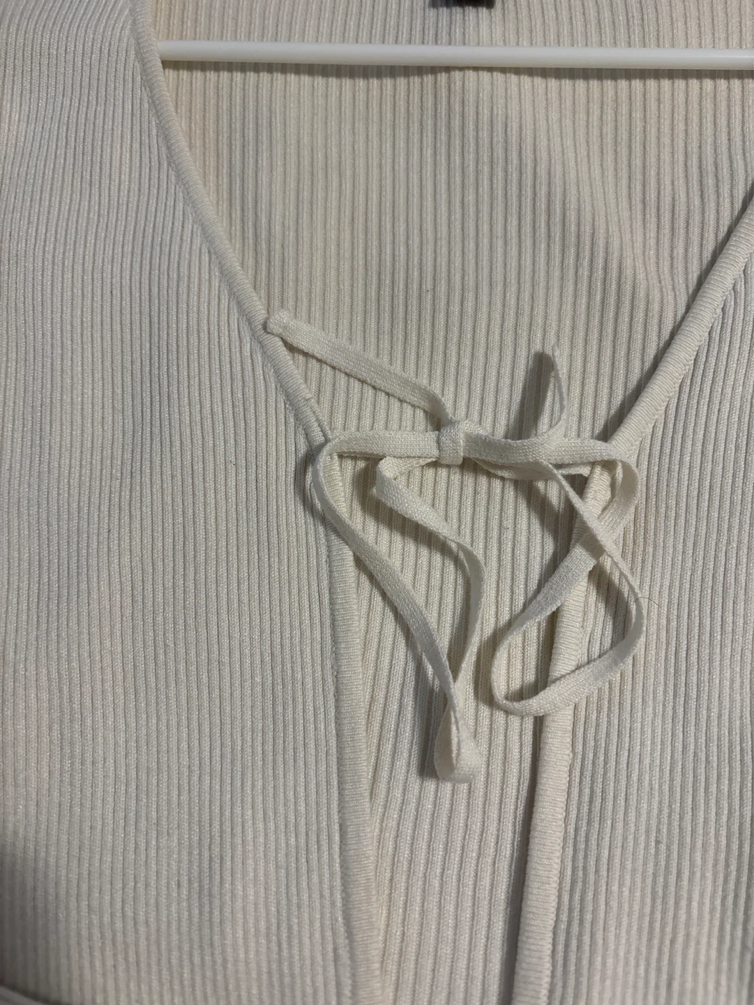 Forever 21 Ribbed Tie-Front Cardigan - photo 2