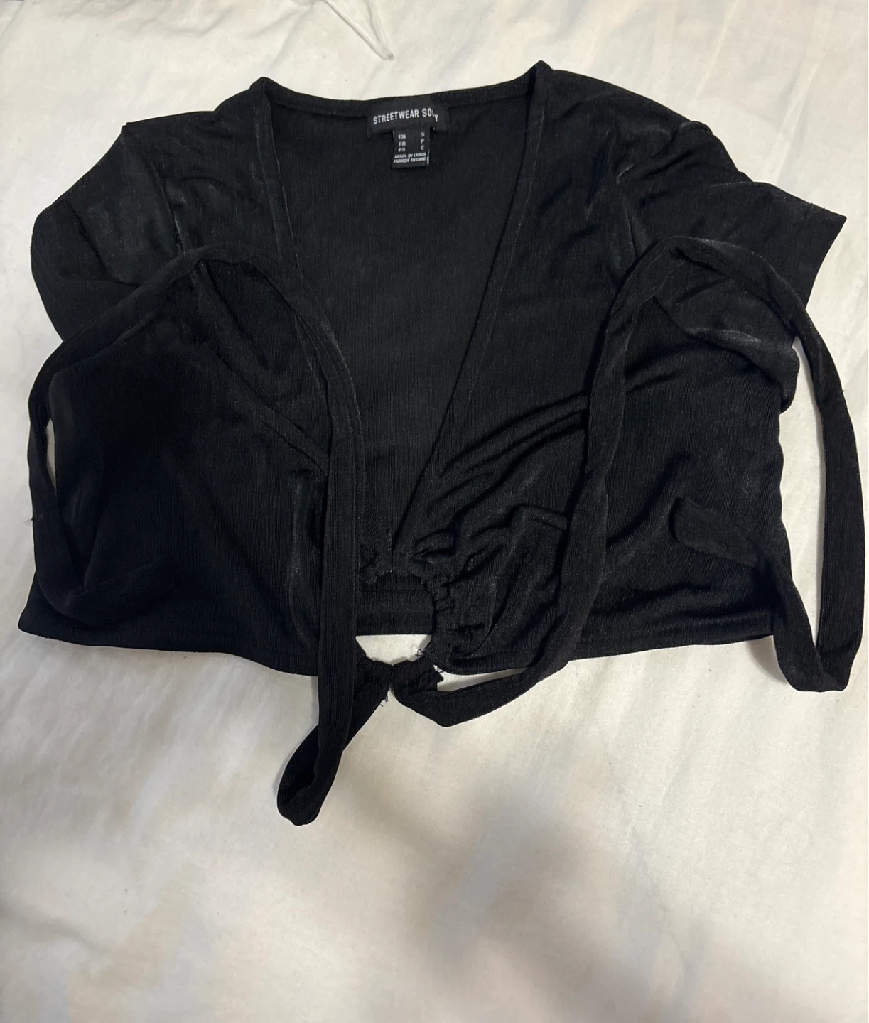 Black Streetwear Society Crop Top - photo 2