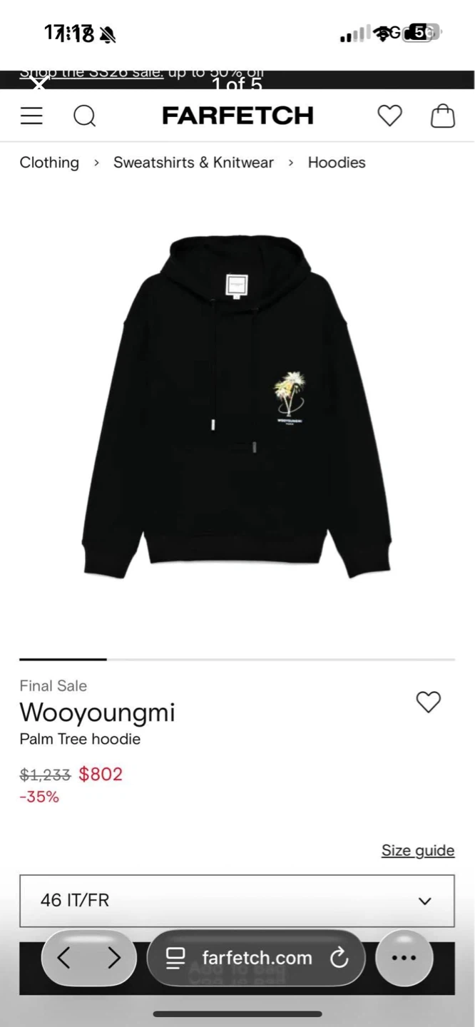 ❤️Authentic Wooyoungmi Palm Tree Hoodie