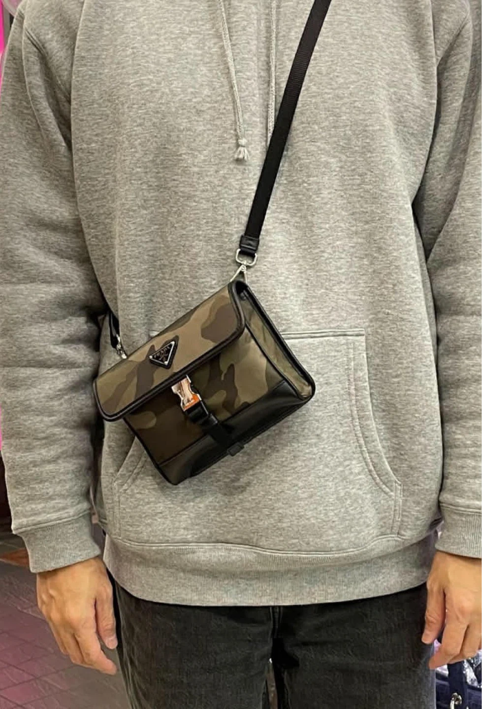 Authentic Prada Camo Nylon Crossbody Bag check more pictures - photo 3
