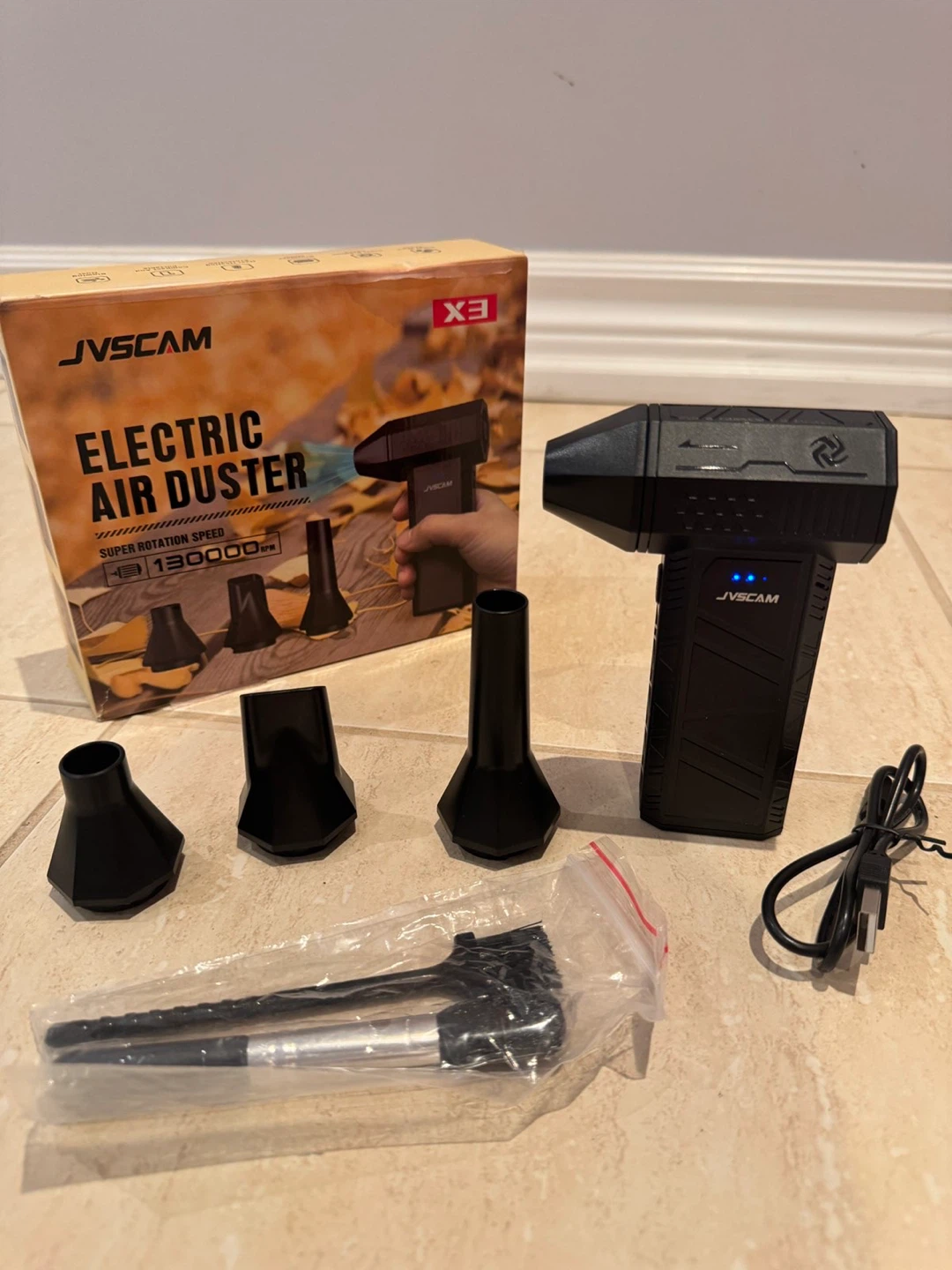 JVSCAM Electric Air Duster X3