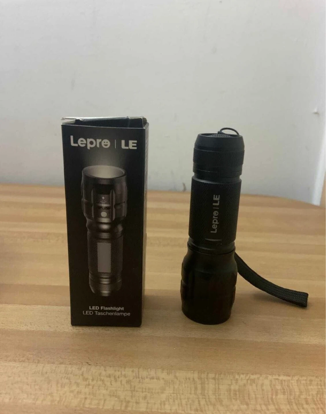 Lepro LE LED Flashlight with Box Tested and Fully Functional