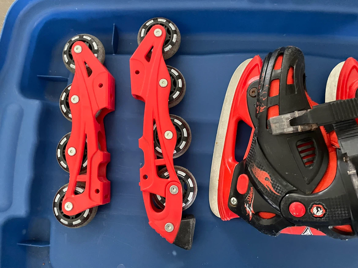 Children's Roller Skates / Ice Skates Combo - photo 3