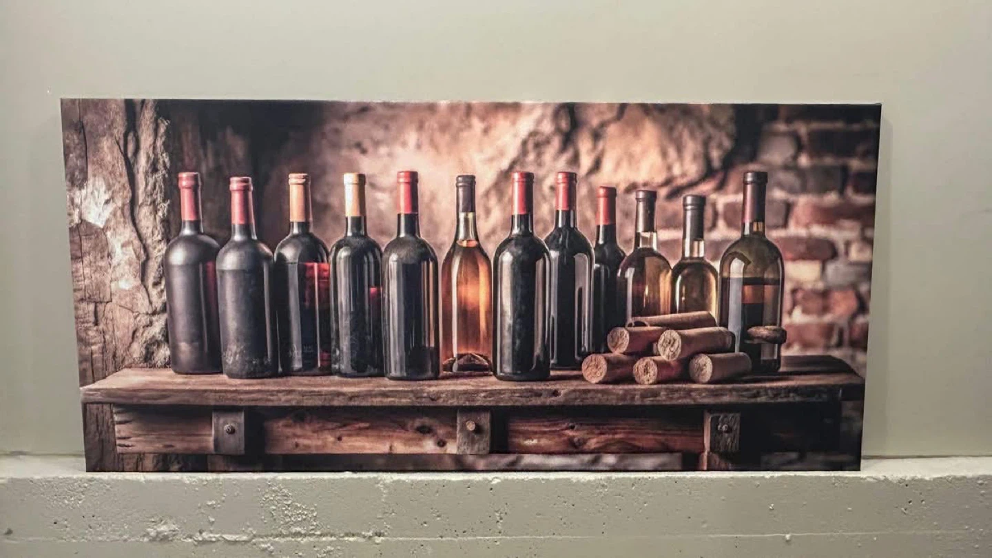 Extra large Wine Bottles and Corks canvas art