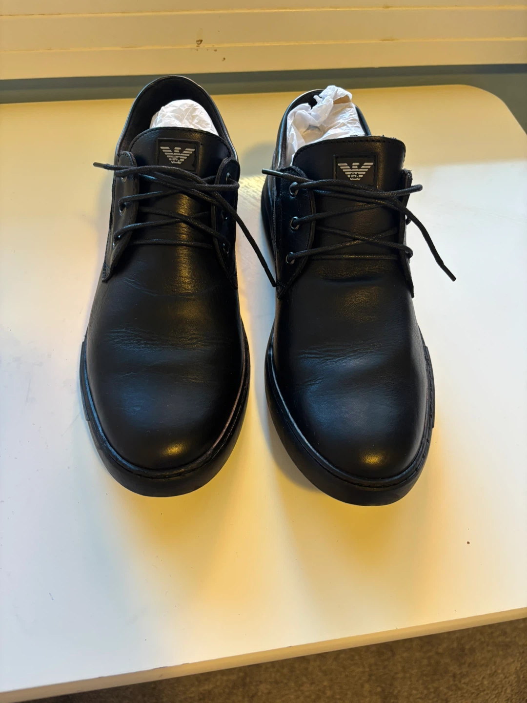 Valentinos Orthopedic Men's Black Leather Dress Shoes