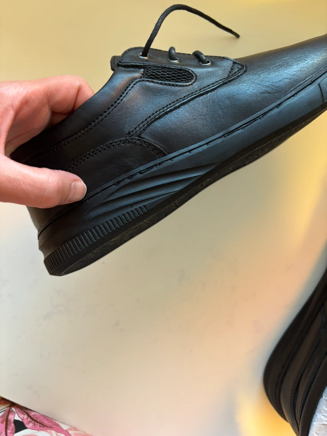Valentinos Orthopedic Men's Black Leather Dress Shoes - photo 3