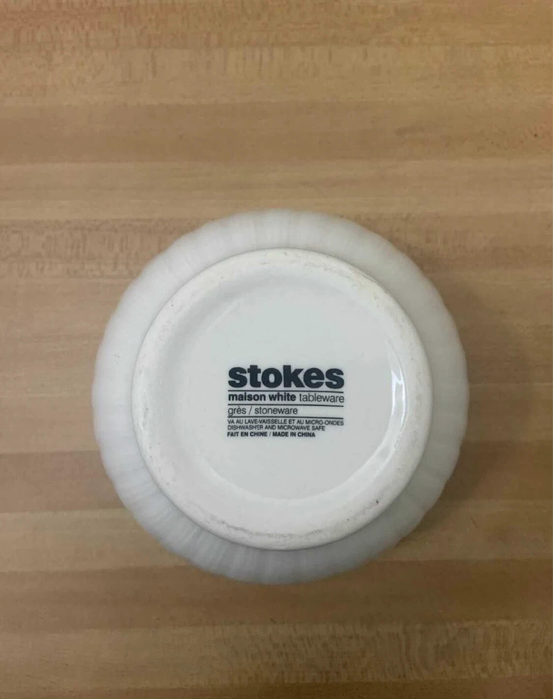 Stokes Maison White Stoneware Bowl Kitchen Serving Bowl - photo 3