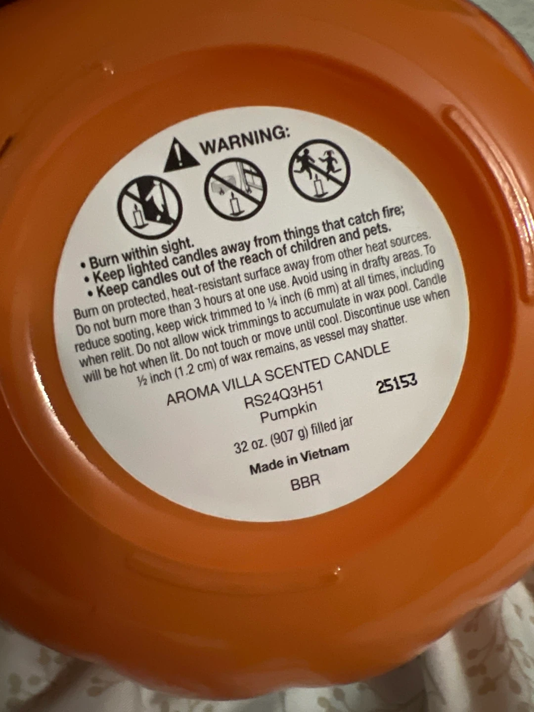 Aroma Villa Pumpkin Scented Candle - photo 3