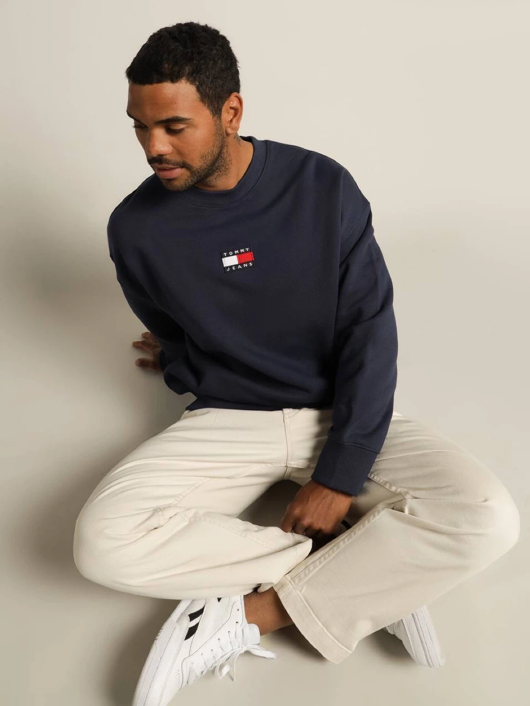 Fleece Sweatshirt in Navy, size M Tommy Hilfiger