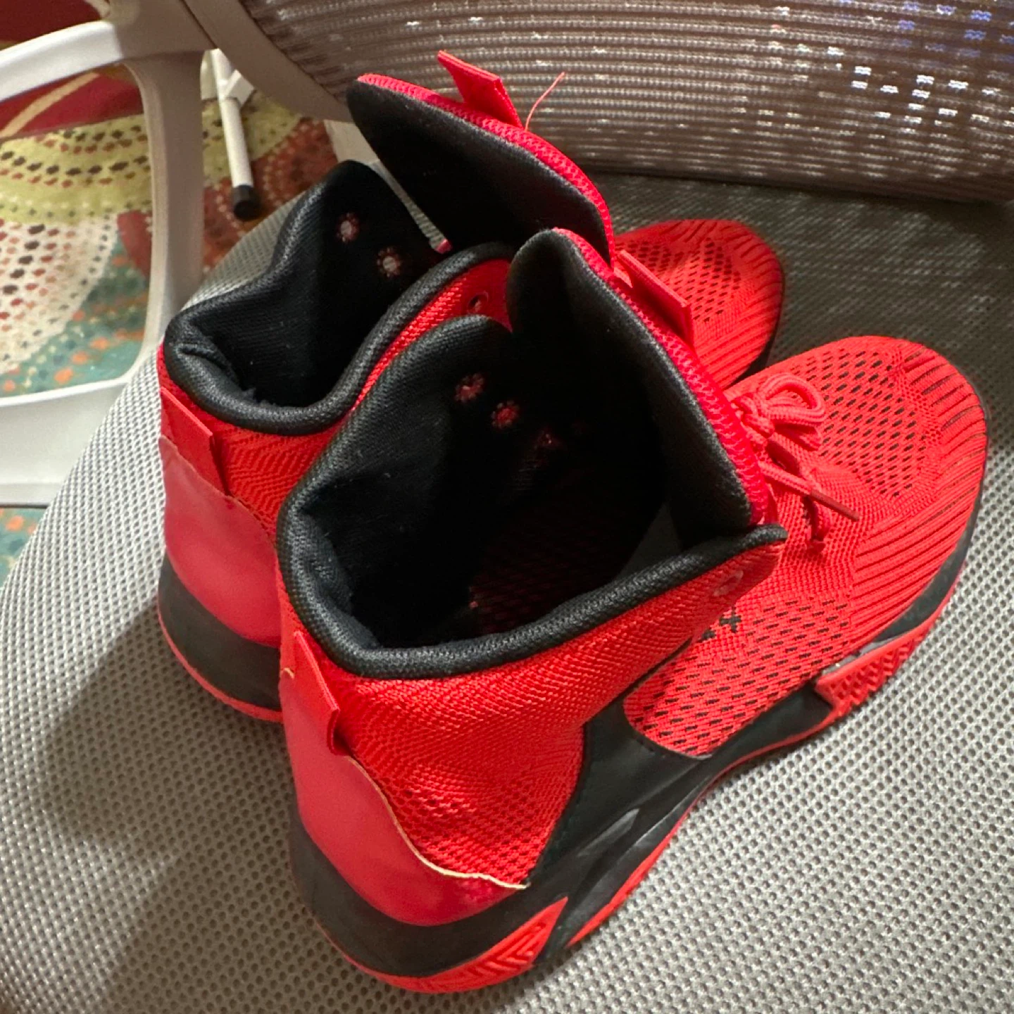 Red High-Top Basketball Shoes - photo 5