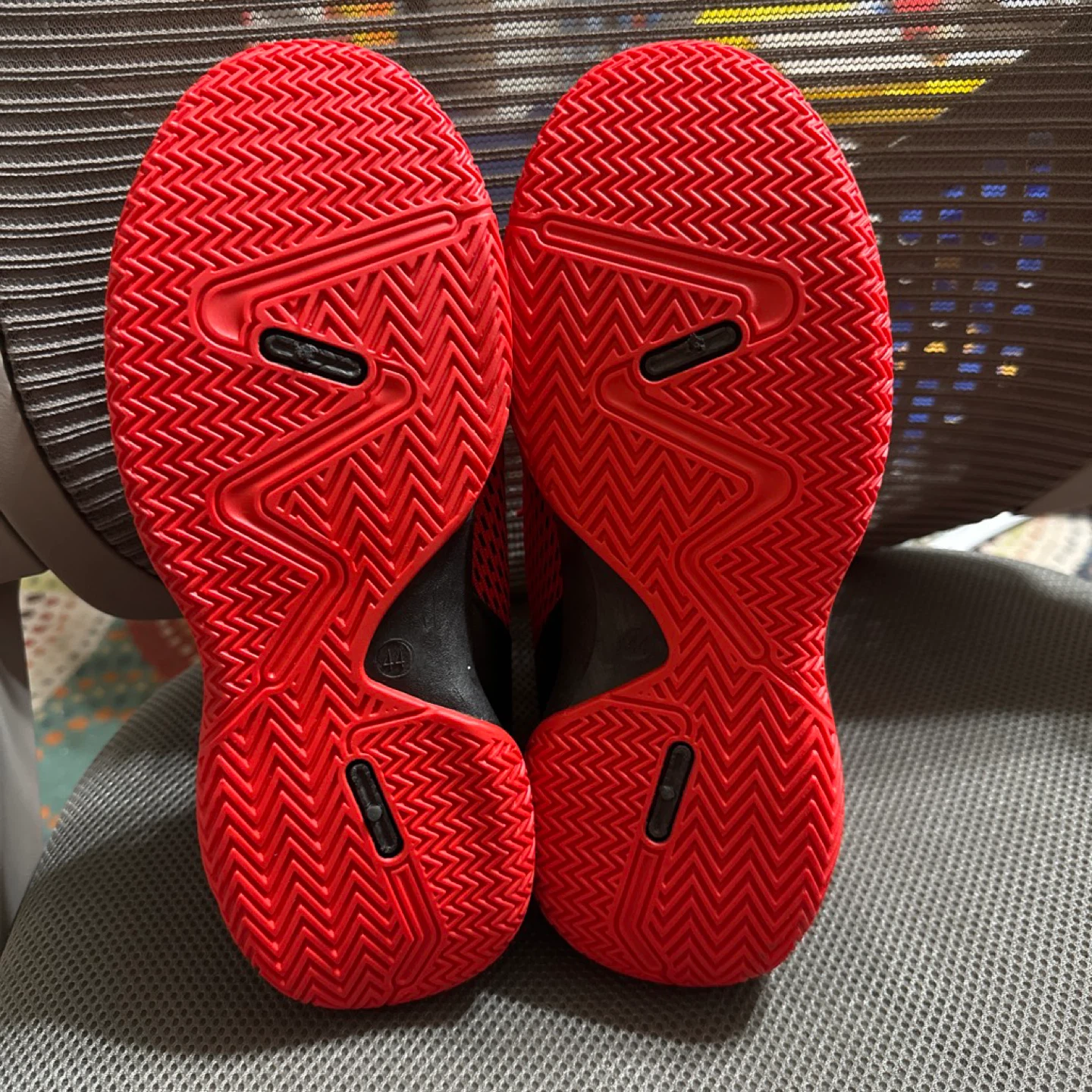Red High-Top Basketball Shoes