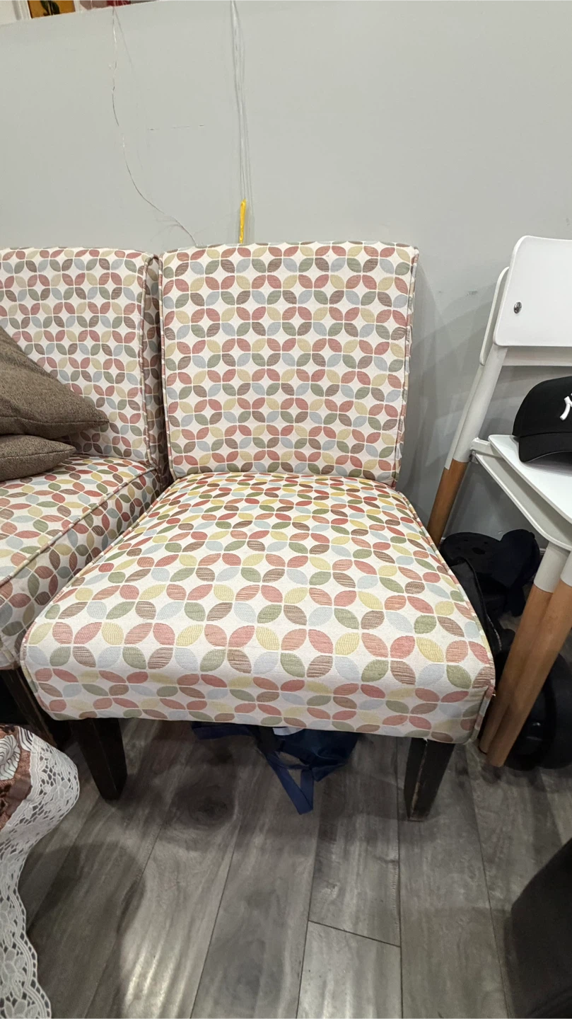 Patterned Accent cloth Chair