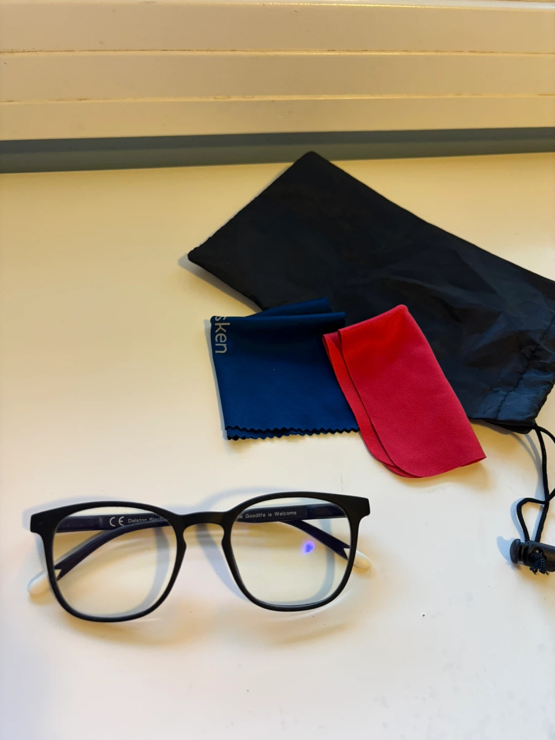 Barner Daiston Black Noir Glasses 52-18-35. Unisex’s