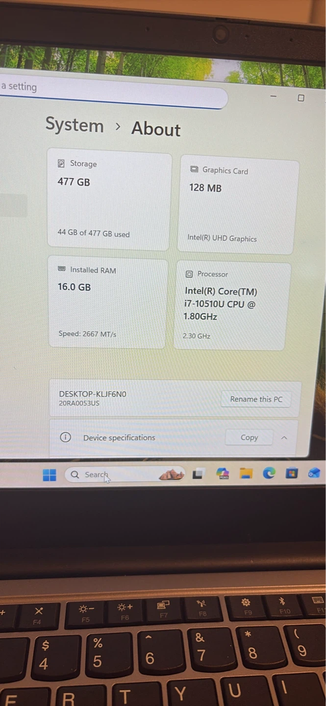 Lenovo Thinkpad e14 10th Gen i7  512ssd 10th gen 16gb ram - photo 5