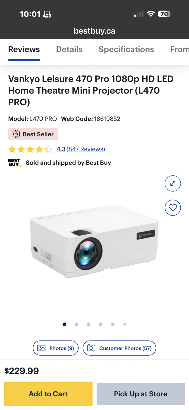 VANKYO Leisure 470 Mini Projector - photo 4