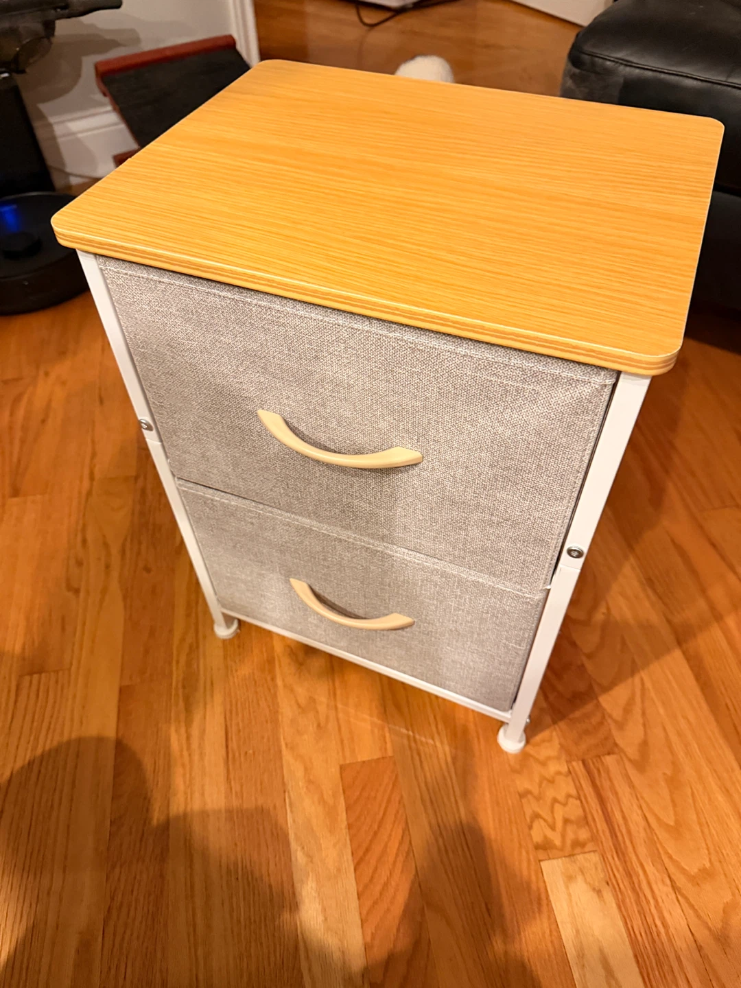 2-Drawer Fabric Dresser with Wood Top - photo 2