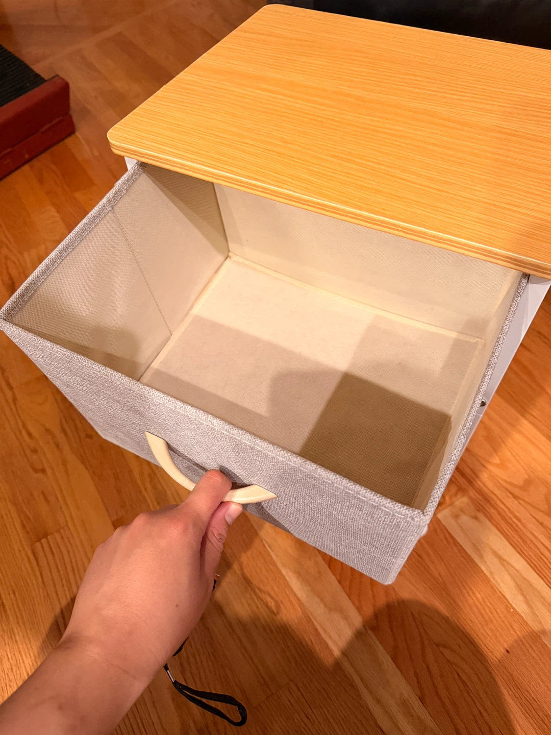 2-Drawer Fabric Dresser with Wood Top - photo 5