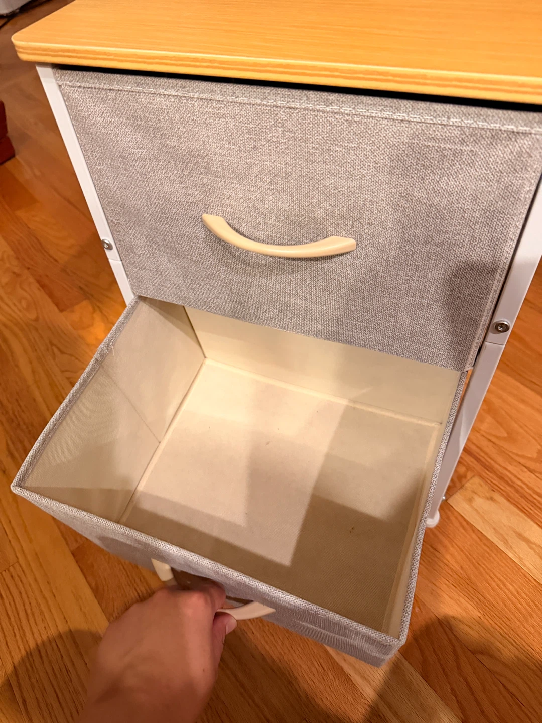 2-Drawer Fabric Dresser with Wood Top - photo 4